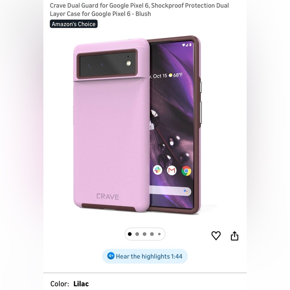 Crave Lilac Protective Phone Case